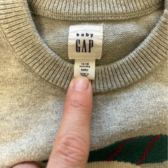 Baby Gap Holiday Sweater 12-18 Months - Picture 3 of 3